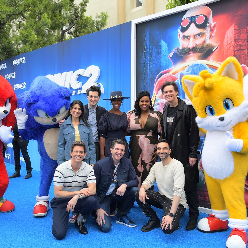 Die "Sonic The Hedghog 2"-Crew im April 2022