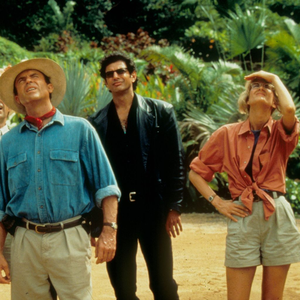 Jeff Goldblum, Laura Dern, Richard Attenborough und Sam Neill