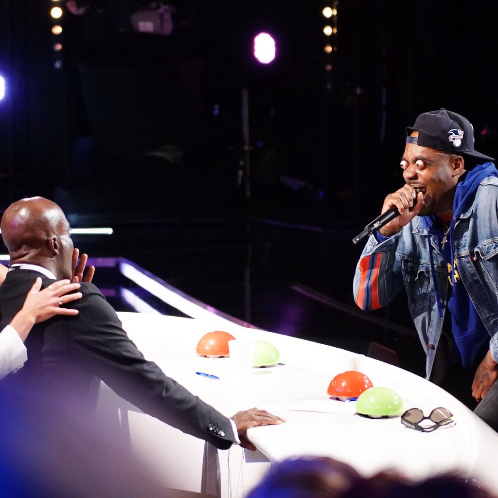 Die "Supertalent"-Jury mit Eye Popper Steven Jones