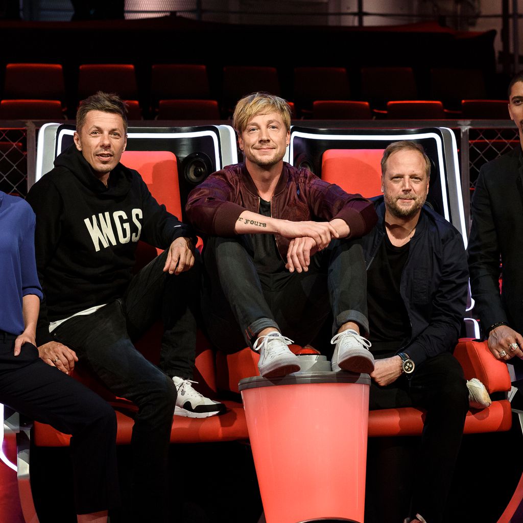 Die "The Voice" Jury 2016: Y. Catterfeld, M. Beck, S. Haber, Smudo, A. Bourani