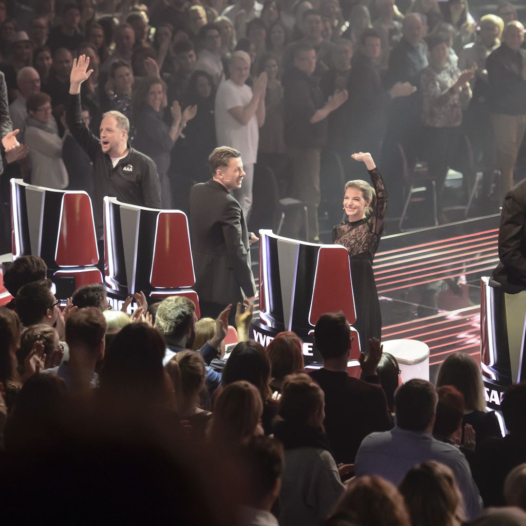 Die "The Voice of Germany"-Jury beim Finale am 17. Dezember