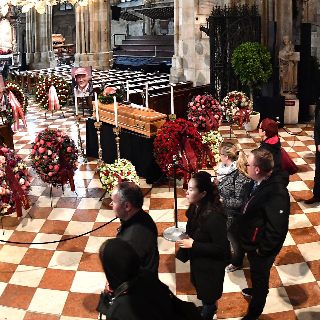 Die Trauerfeier von Niki Lauda im Wiener Stephansdom