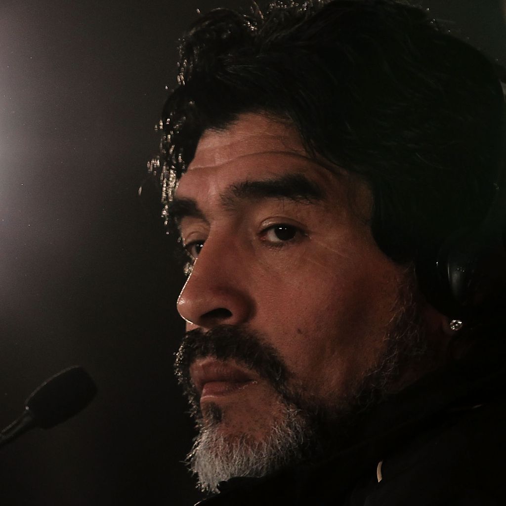 Diego Maradona, argentinische Fußball-Legende
