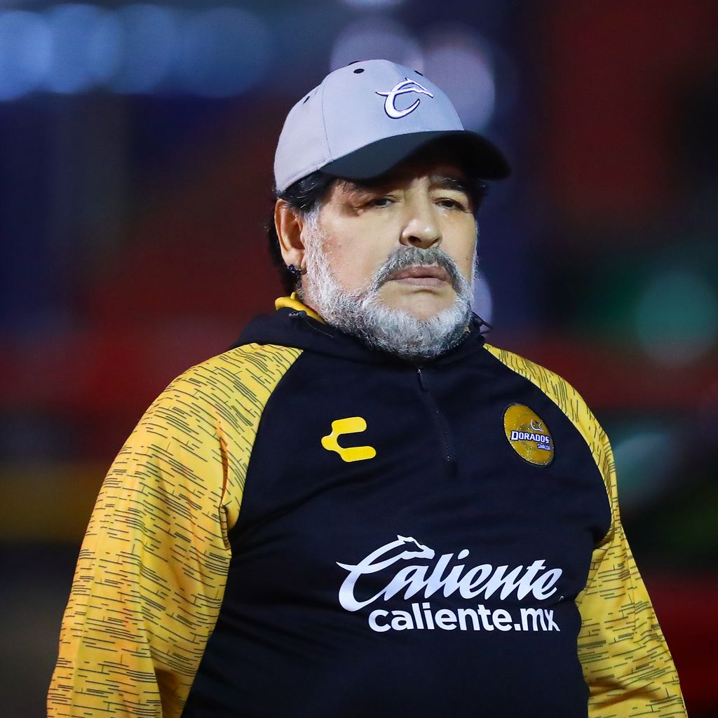 Diego Maradona im April 2017