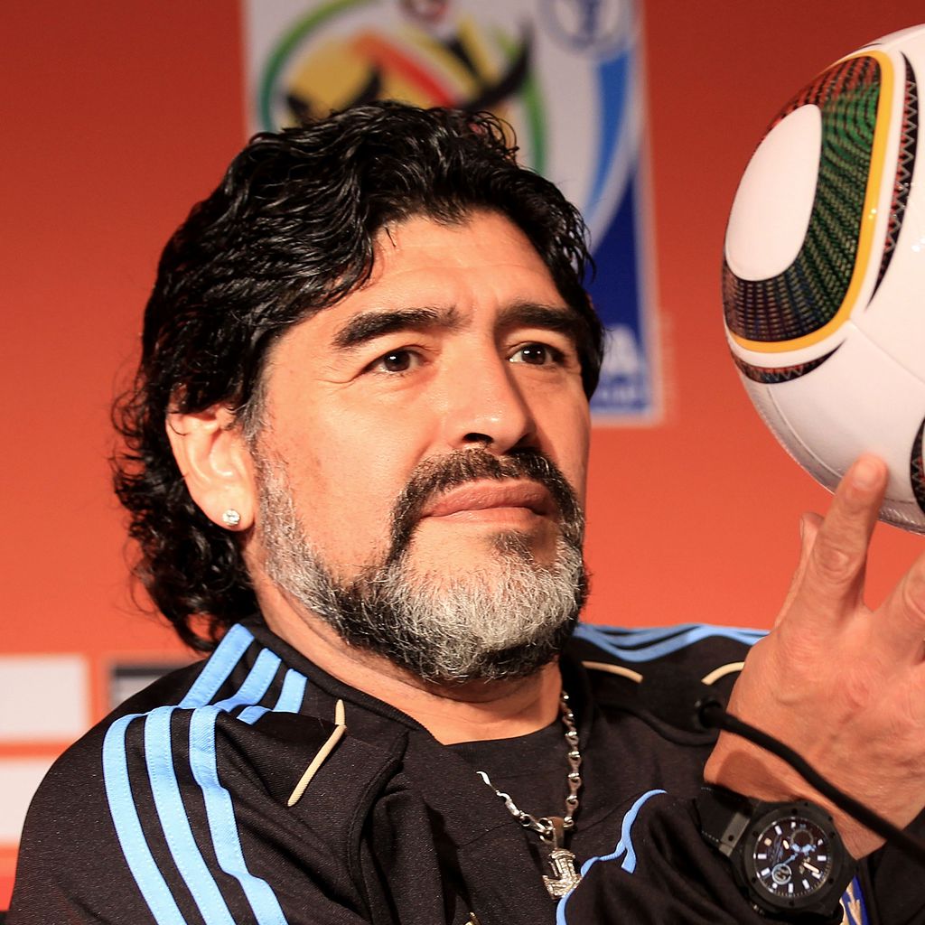 Diego Maradona im Juni 2010