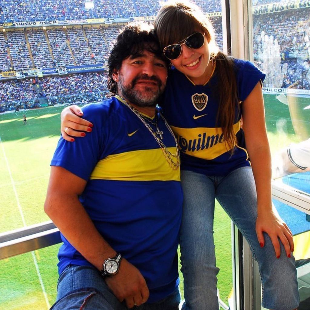 Diego Maradona und seine Tochter Dalma
