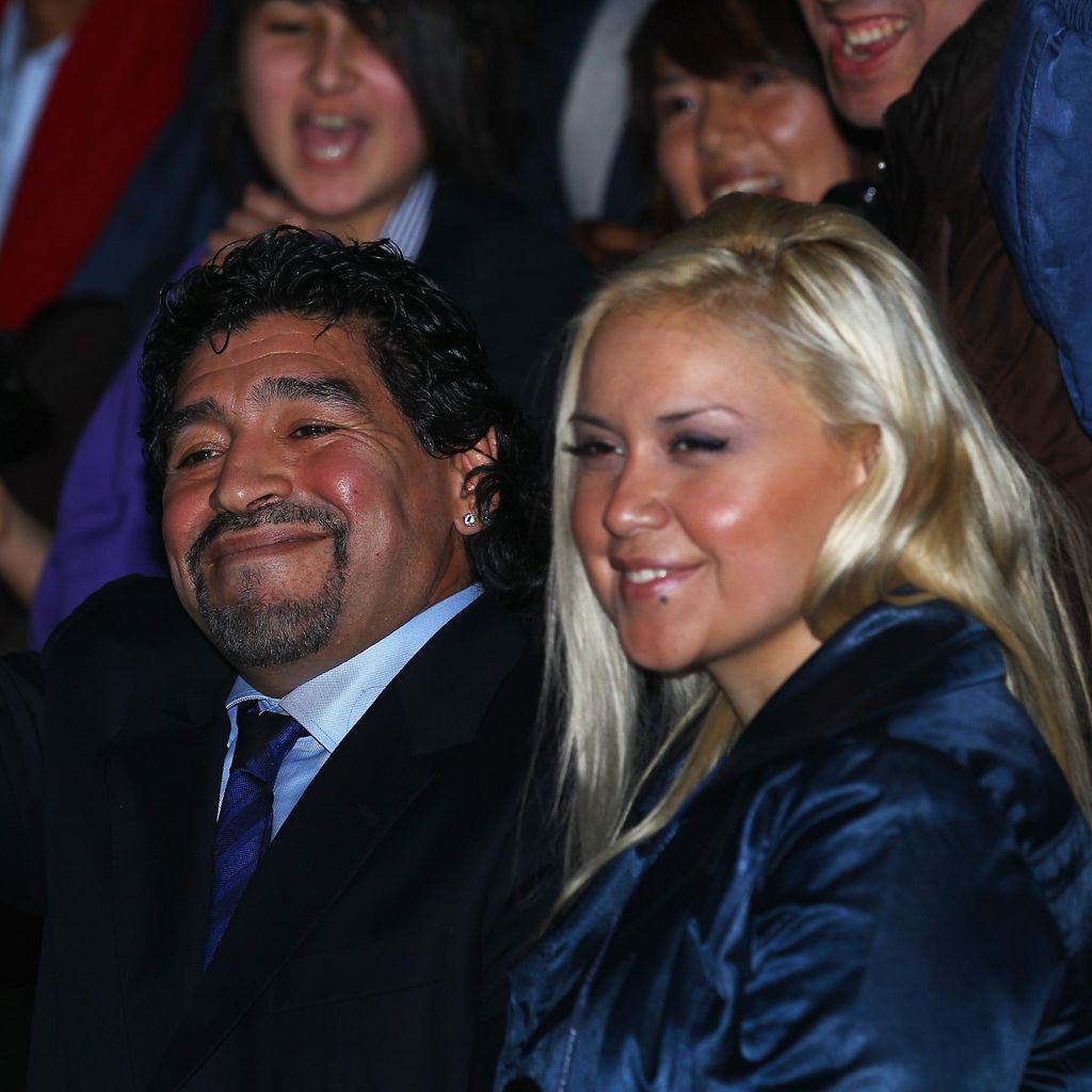 Diego Maradona und Veronica Ojeda im Jahr 2010