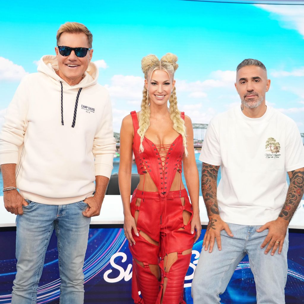 Die DSDS-Jury Dieter Bohlen, Isi Glück und Bushido
