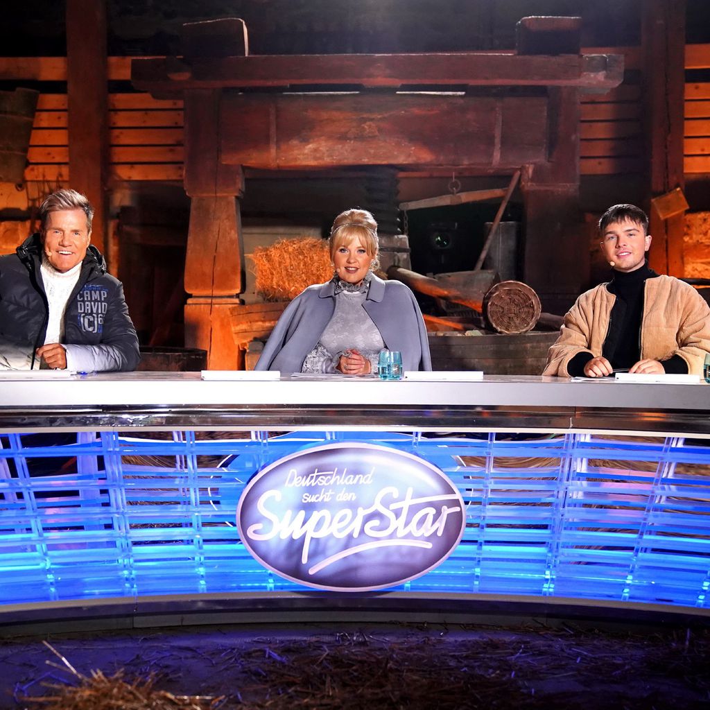 Dieter Bohlen, Maite Kelly und Mike Singer beim DSDS-Recall