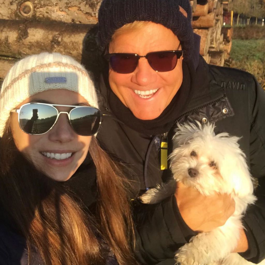 Dieter Bohlen mit seiner Carina und ihrem Hund im November 2019