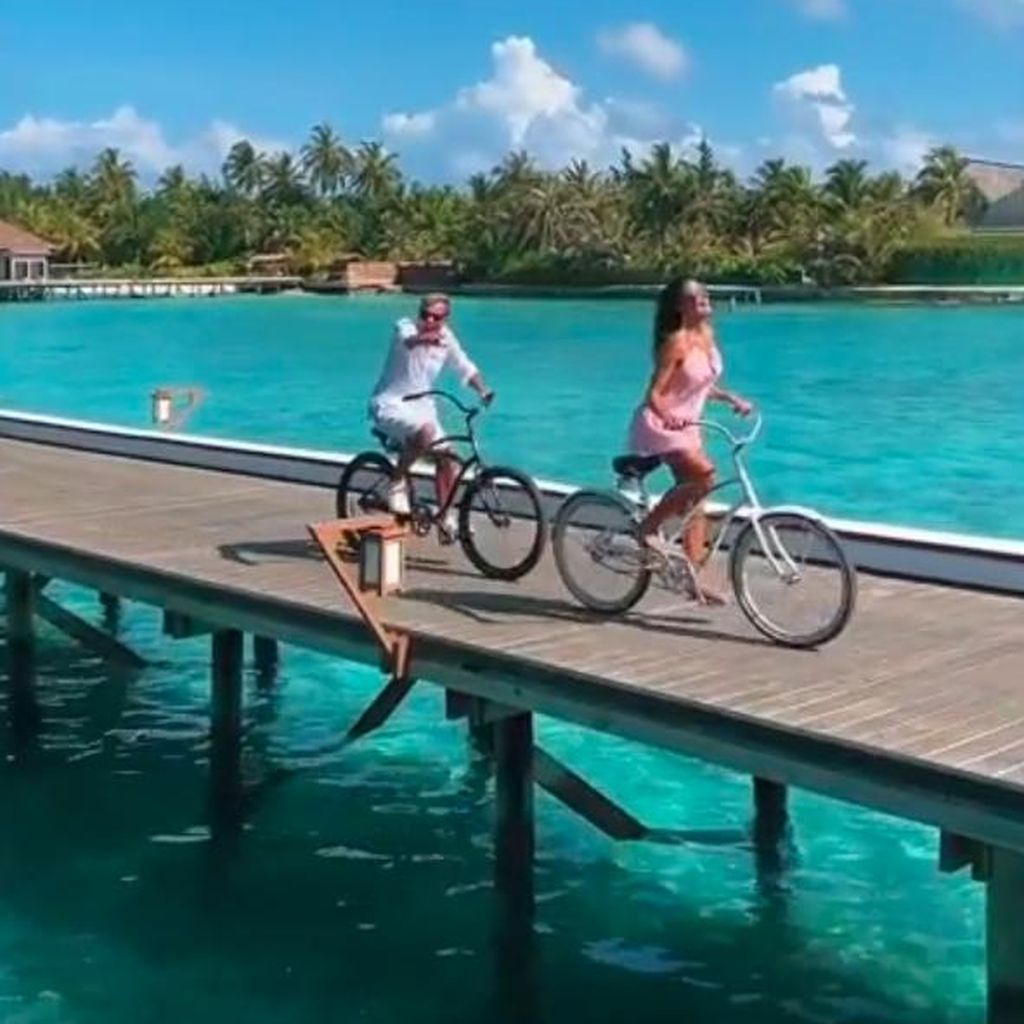 Dieter Bohlen und Carina Walz auf den Malediven