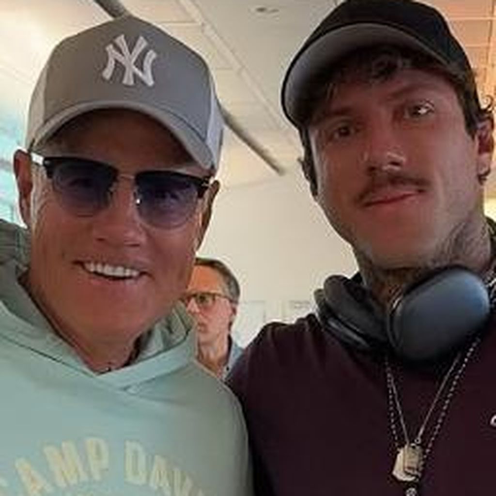 Dieter Bohlen und Christian Wolf am Flughafen, Juni 2025