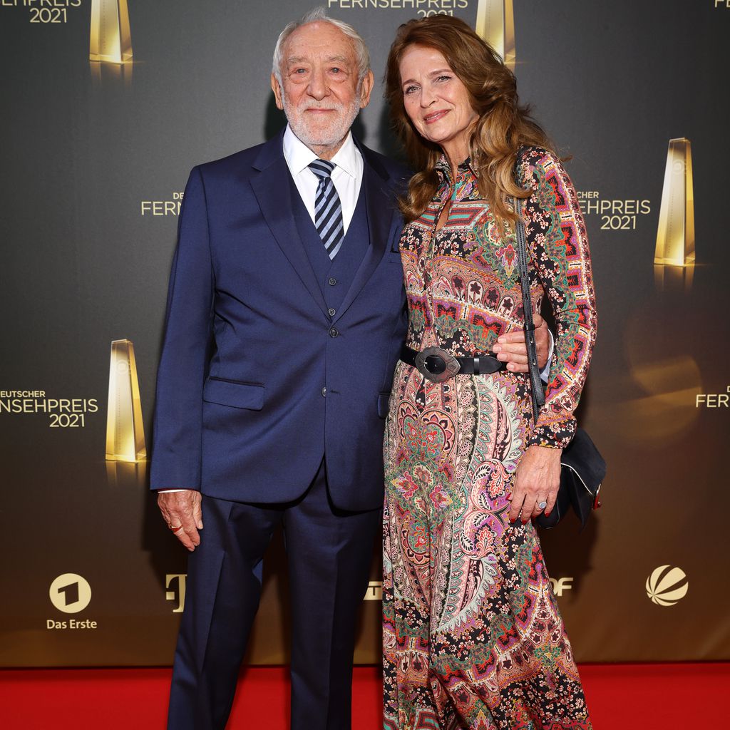 Dieter Hallervorden und Christiane Zander beim Deutschen Fernsehpreis 2021