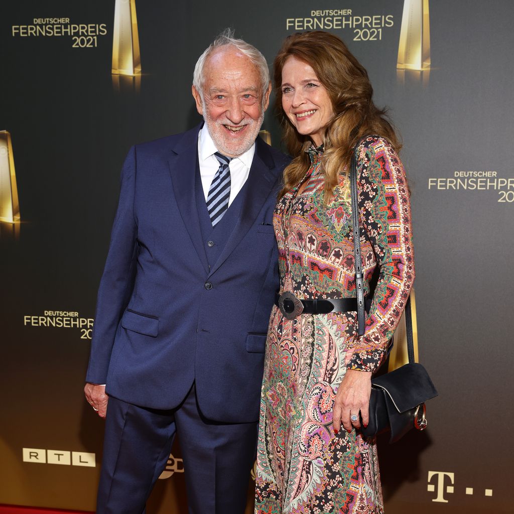 Dieter Hallervorden und Christiane Zander beim deutschen Fernsehpreis 2021