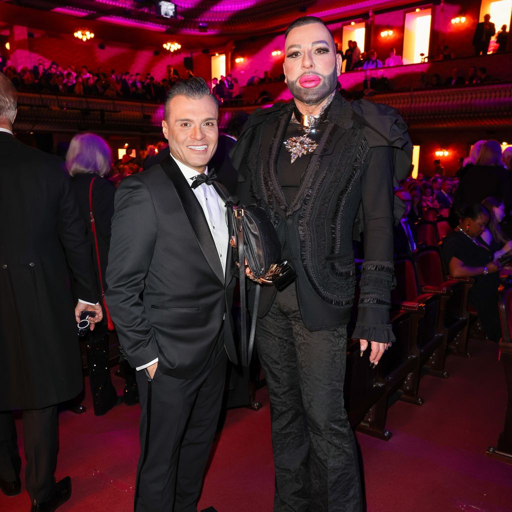 Dieter Padar und Harald Glööckler bei der "Künstler Gegen Aids"-Gala 2023