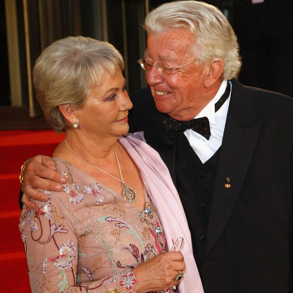 Dieter Thomas Heck mit seiner Frau Ranghild bei der Goldenen Henne 2009