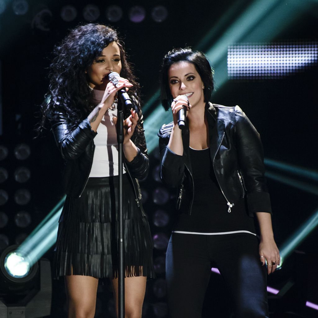 Dimi Rompos und Stefanie Kloß bei "The Voice of Germany" 2015