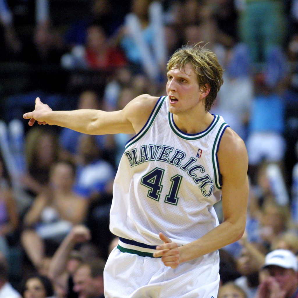 Dirk Nowitzki bei einem NBA-Spiel