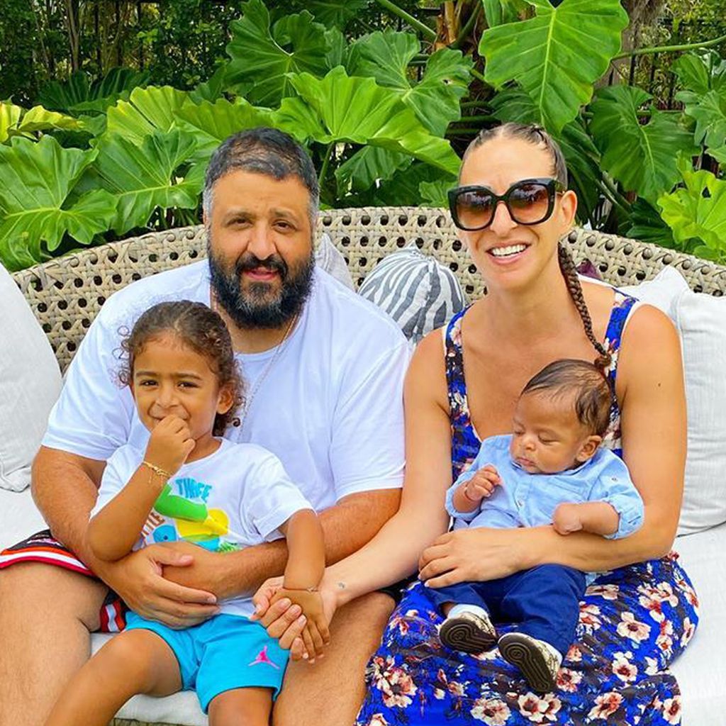 DJ Khaled mit seiner Familie im April 2020