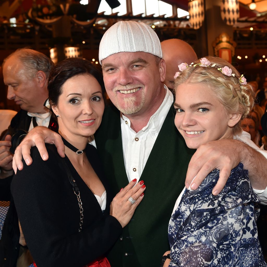 DJ Ötzi mit Frau Sonja und Tochter Lisa-Marie auf dem Oktoberfest 2016