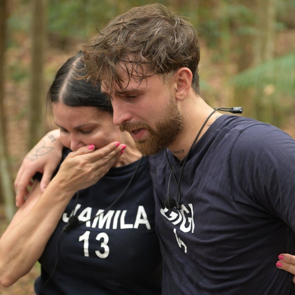 Djamila Rowe und Gigi Birofio im Dschungelcamp, 2023