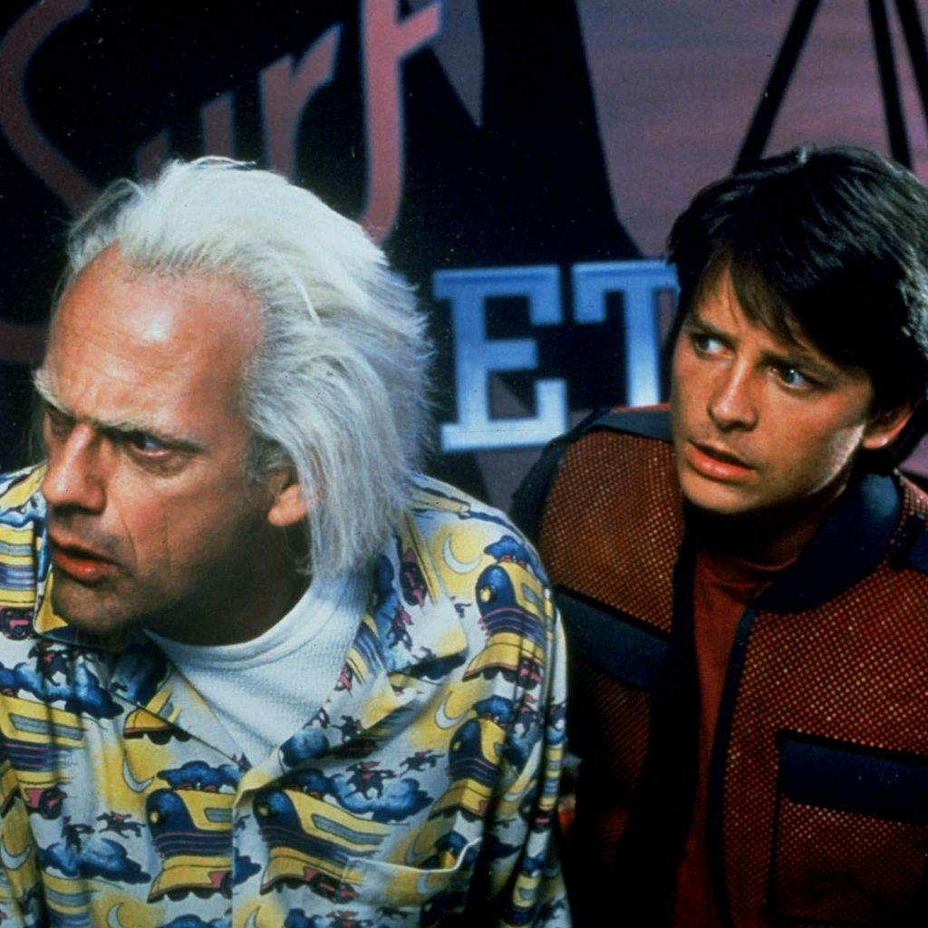 Doc Brown (Christopher Lloyd) und Marty McFly (Michael J. Fox) in "Zurück in die Zukunft"