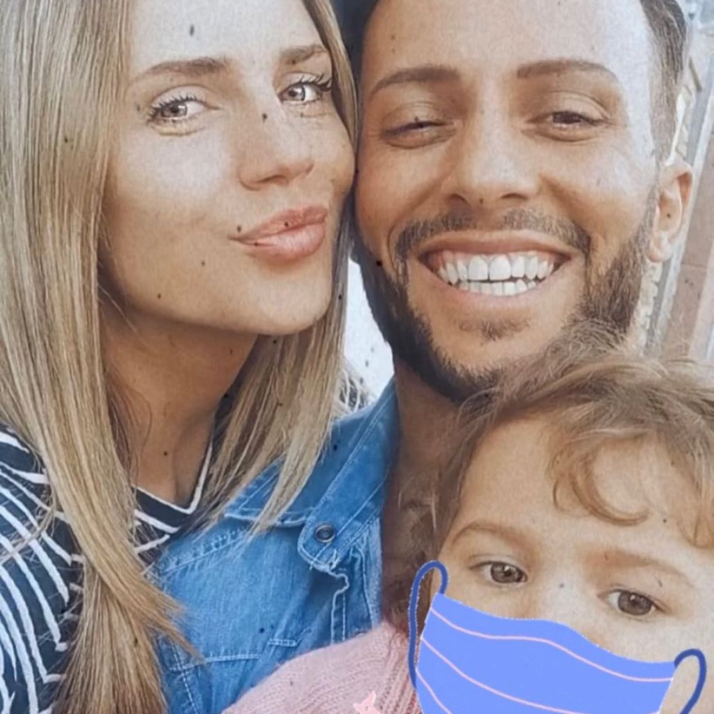 Domenico De Cicco mit seiner Partnerin Julia und ihrem Baby Lia