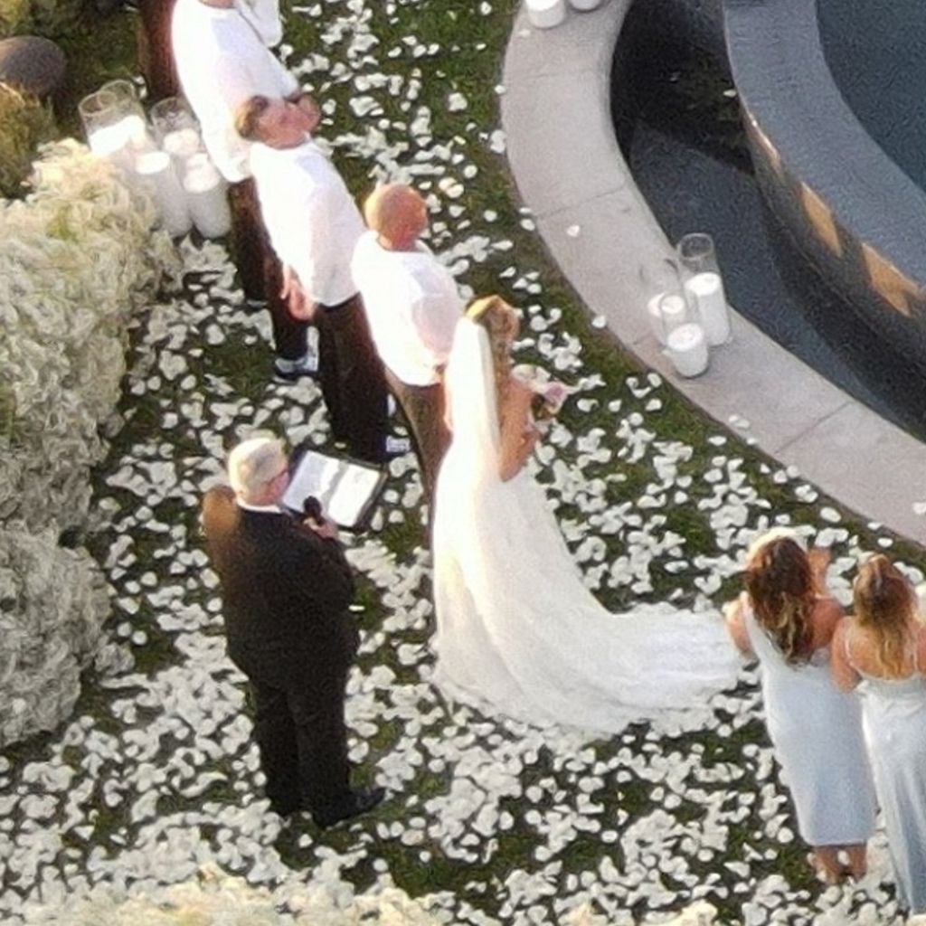 Dominic Purcell und Tish Cyrus bei ihrer Hochzeit