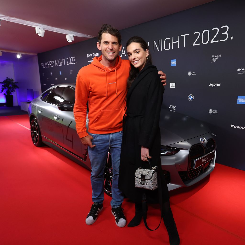 Dominic Thiem und Lili Paul-Roncalli im April 2023