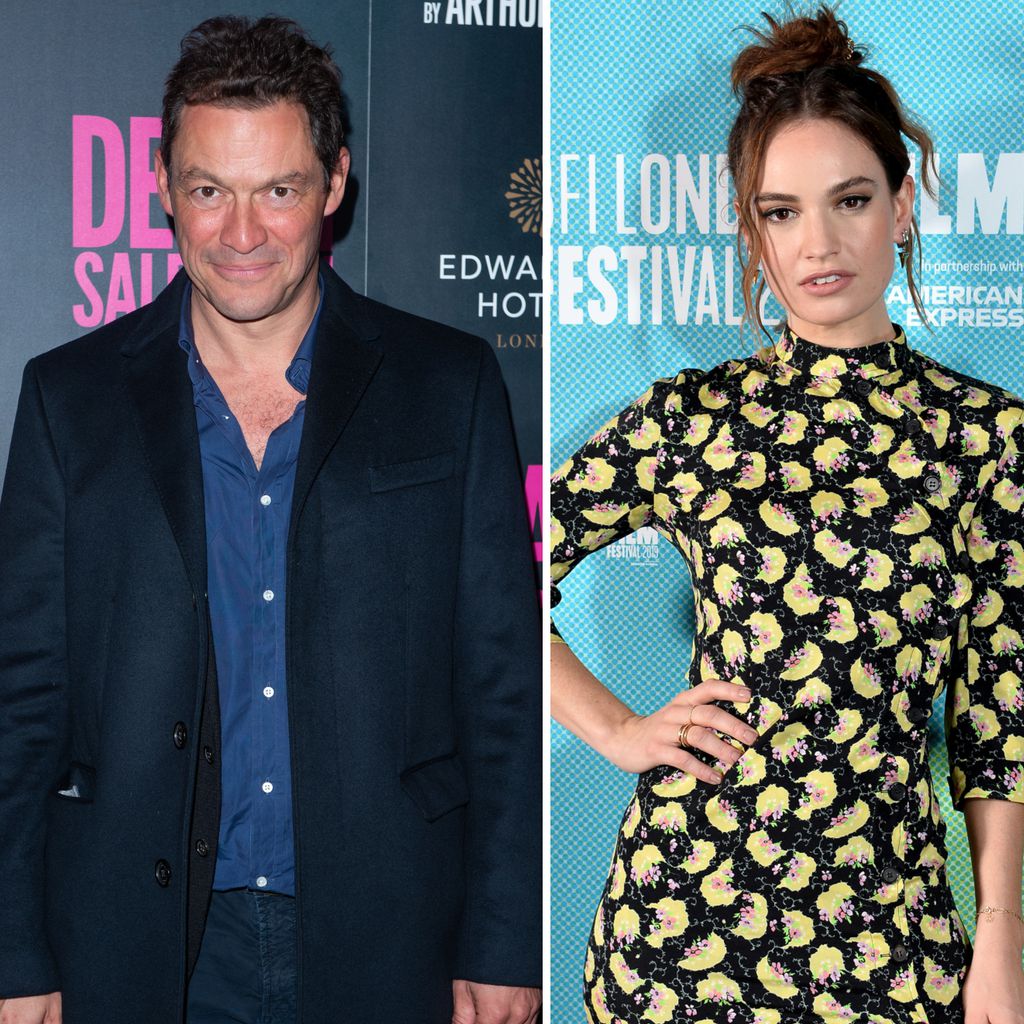 Dominic West und Lily James