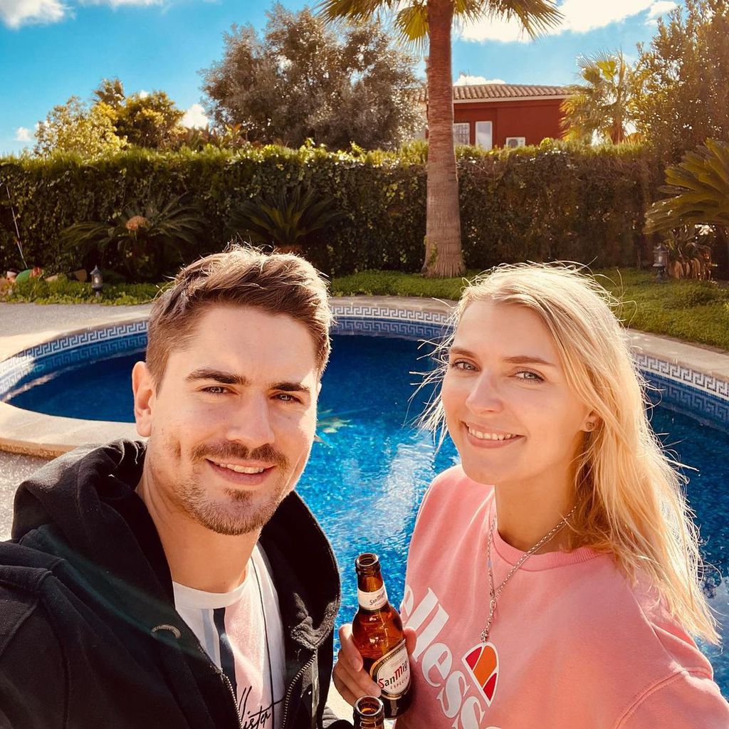 Dominik Bruntner und Jolina Fust auf Mallorca, Dezember 2021