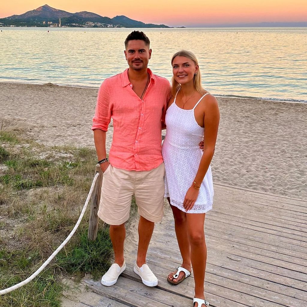 Dominik Bruntner und Jolina Fust im Oktober 2023 auf Mallorca