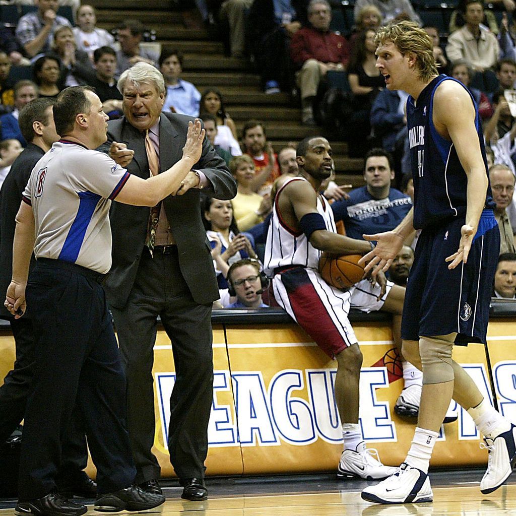 Mark Wunderlich, Don Nelson und Dirk Nowitzki, 2003