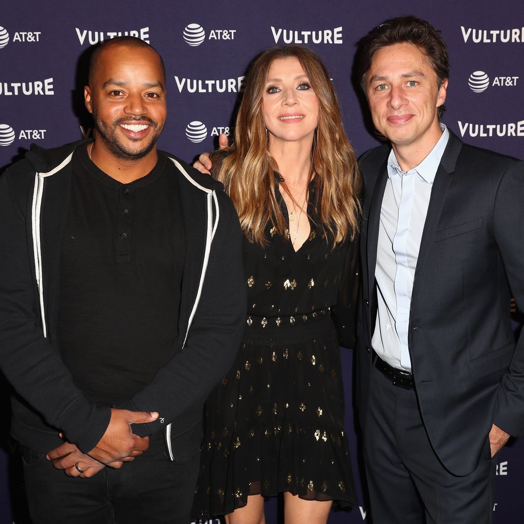 Donald Faison, Sarah Chalke und Zach Braff im November 2018