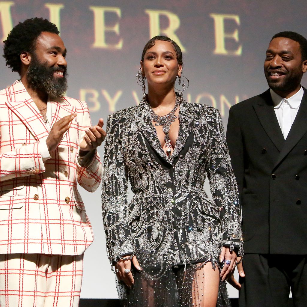 Donald Glover, Beyoncé Knowles und Chiwetel Ejiofor im Juli 2019