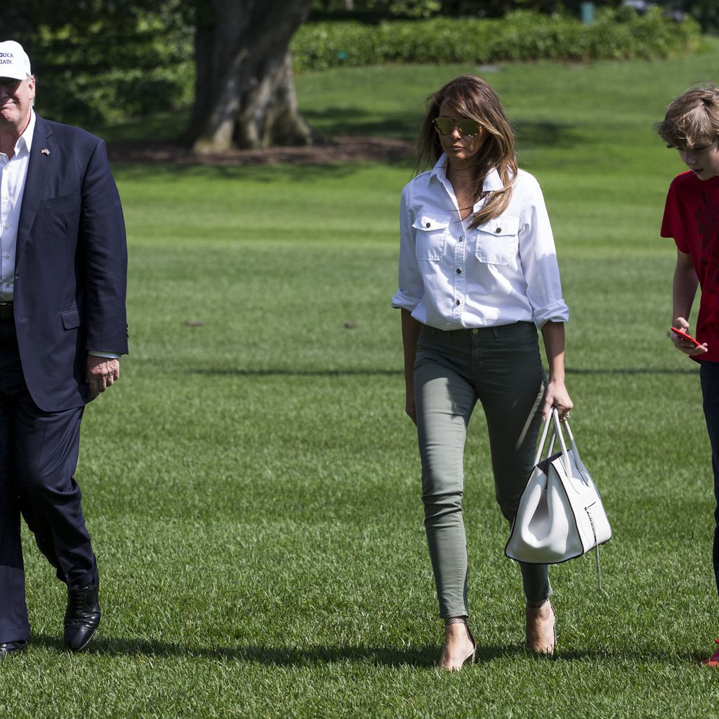 Donald, Melania und Barron Trump