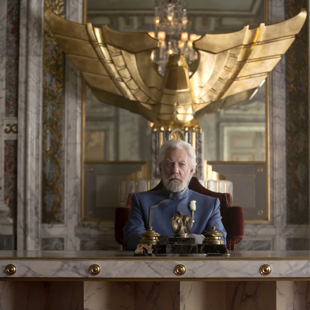 Donald Sutherland in "Hunger Games"