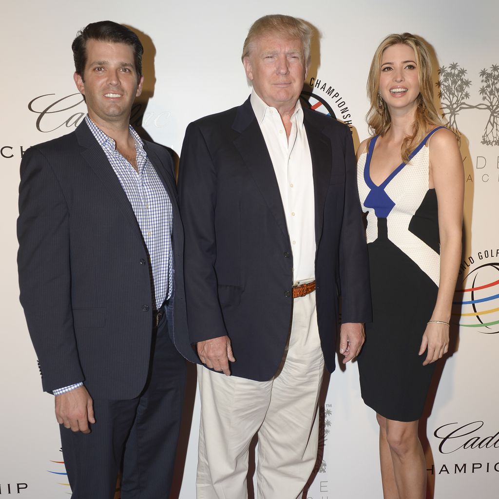 Donald Trump und seine Kinder Ivanka und Donald Jr.