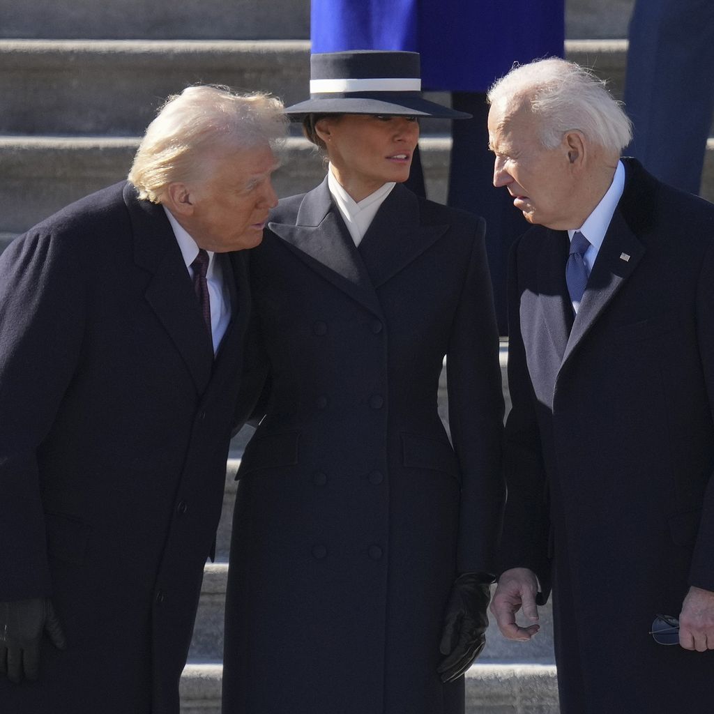 Donald Trump, Melania Trump und Joe Biden