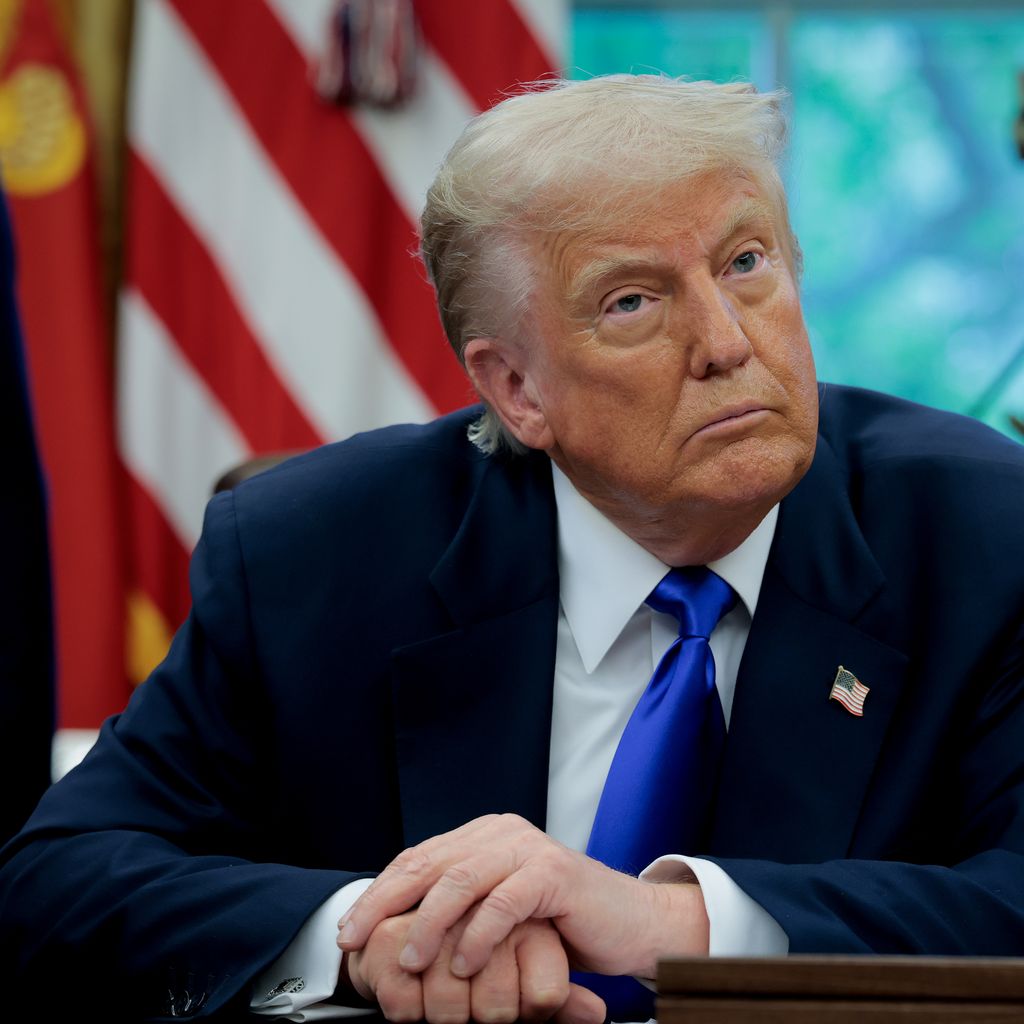 Donald Trump im Mai 2025 im Oval Office