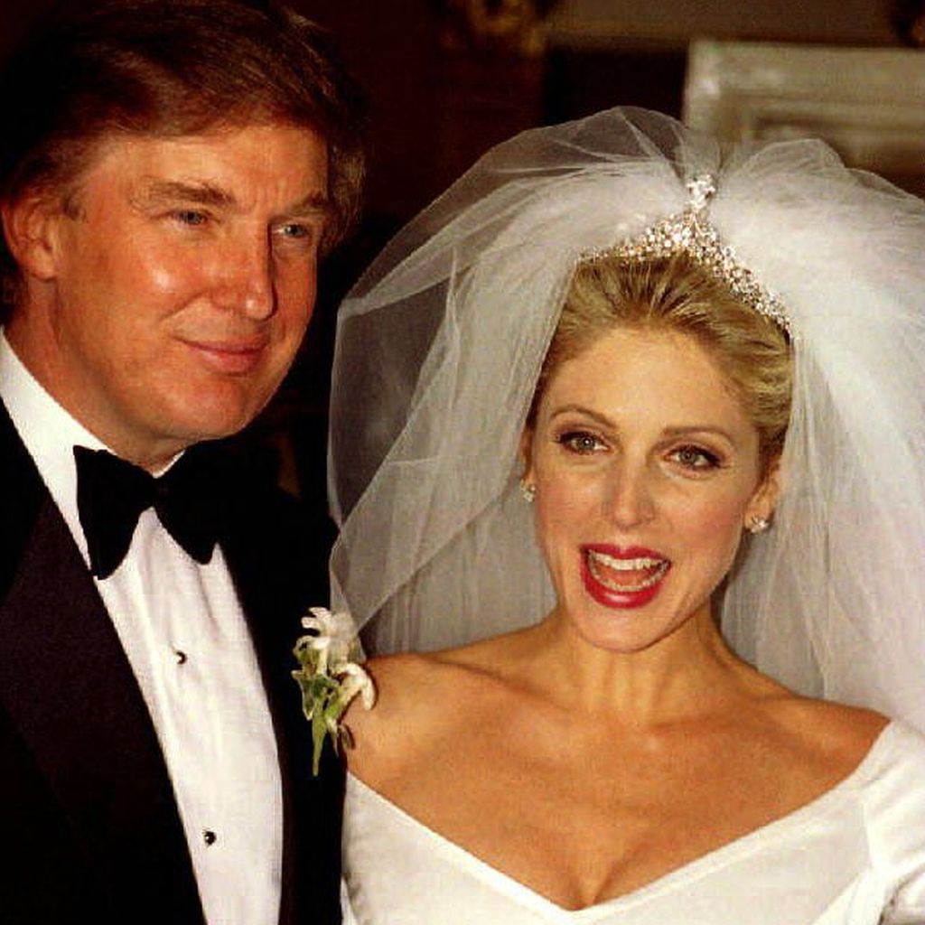 Donald Trump und Ex-Frau Marla Maples bei ihrer Hochzeit 1993