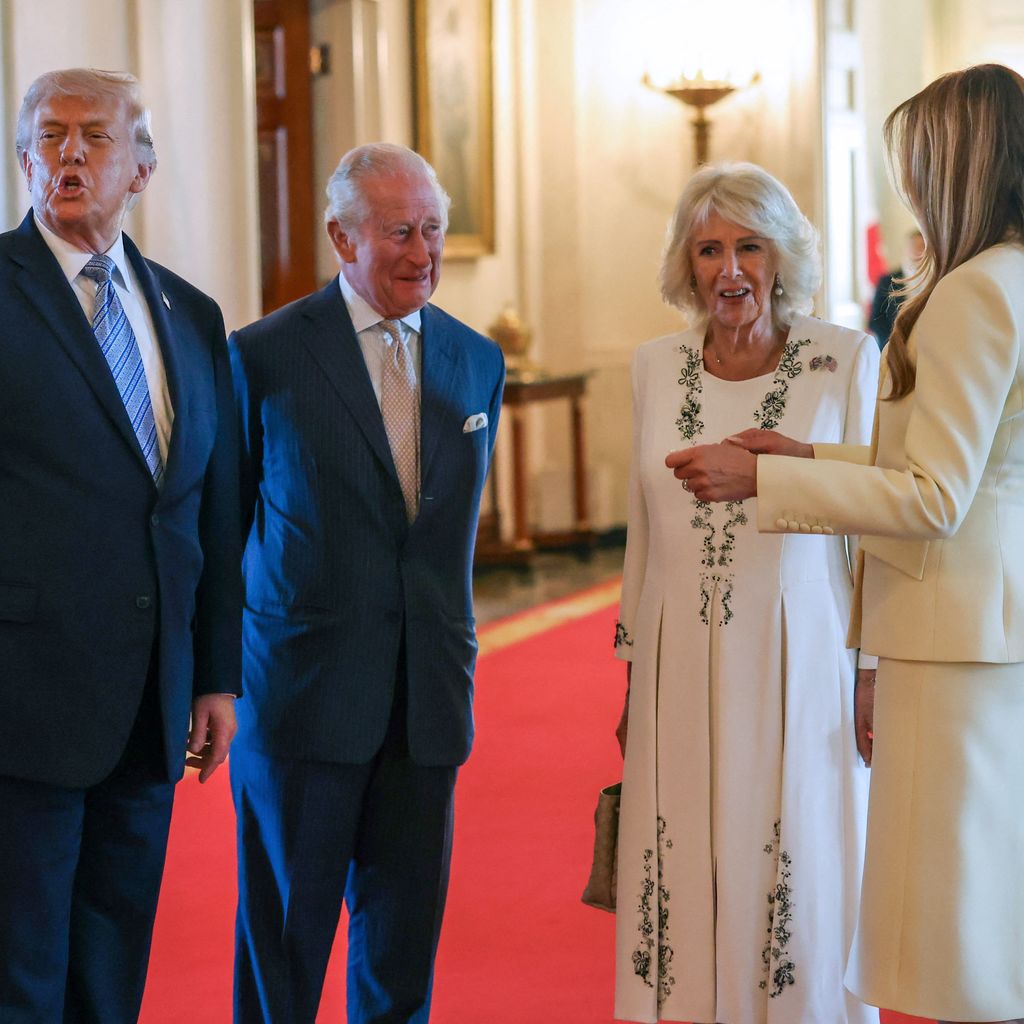 Begrüßung im Weißen Haus: Staatsbesuchstag 1 von König Charles III. und Königin Camilla bei Donald Trump und Melania Trump