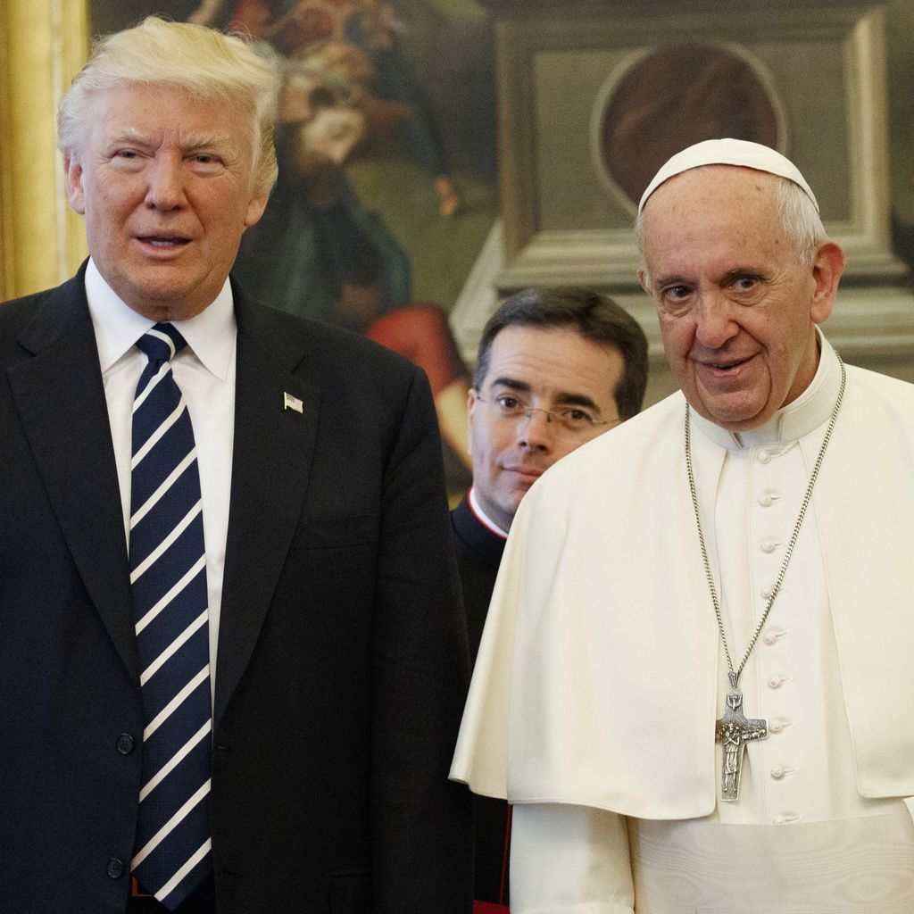 Donald Trump und Papst Franziskus, Mai 2017