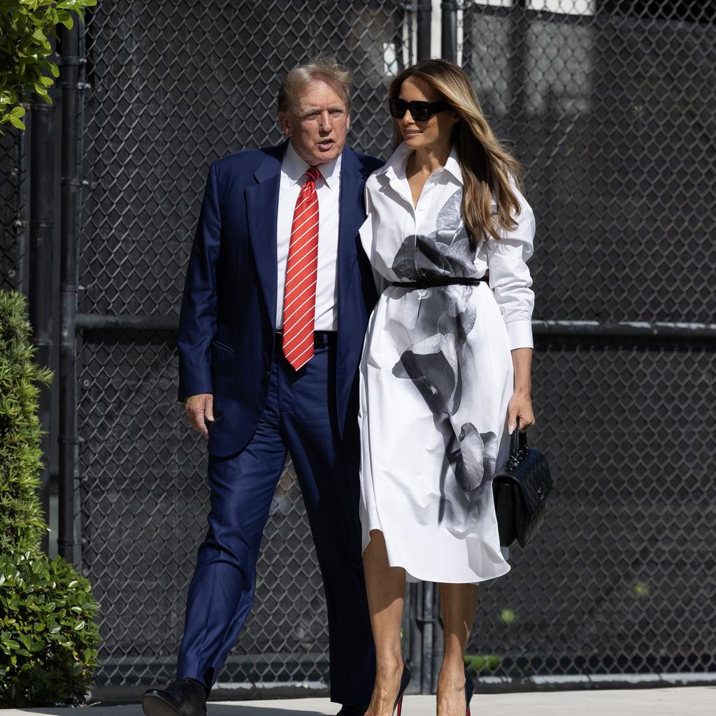 Donald und Melania Trump im März 2024