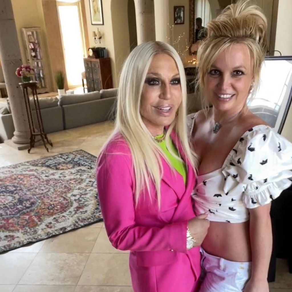 Donatella Versace und Britney Spears