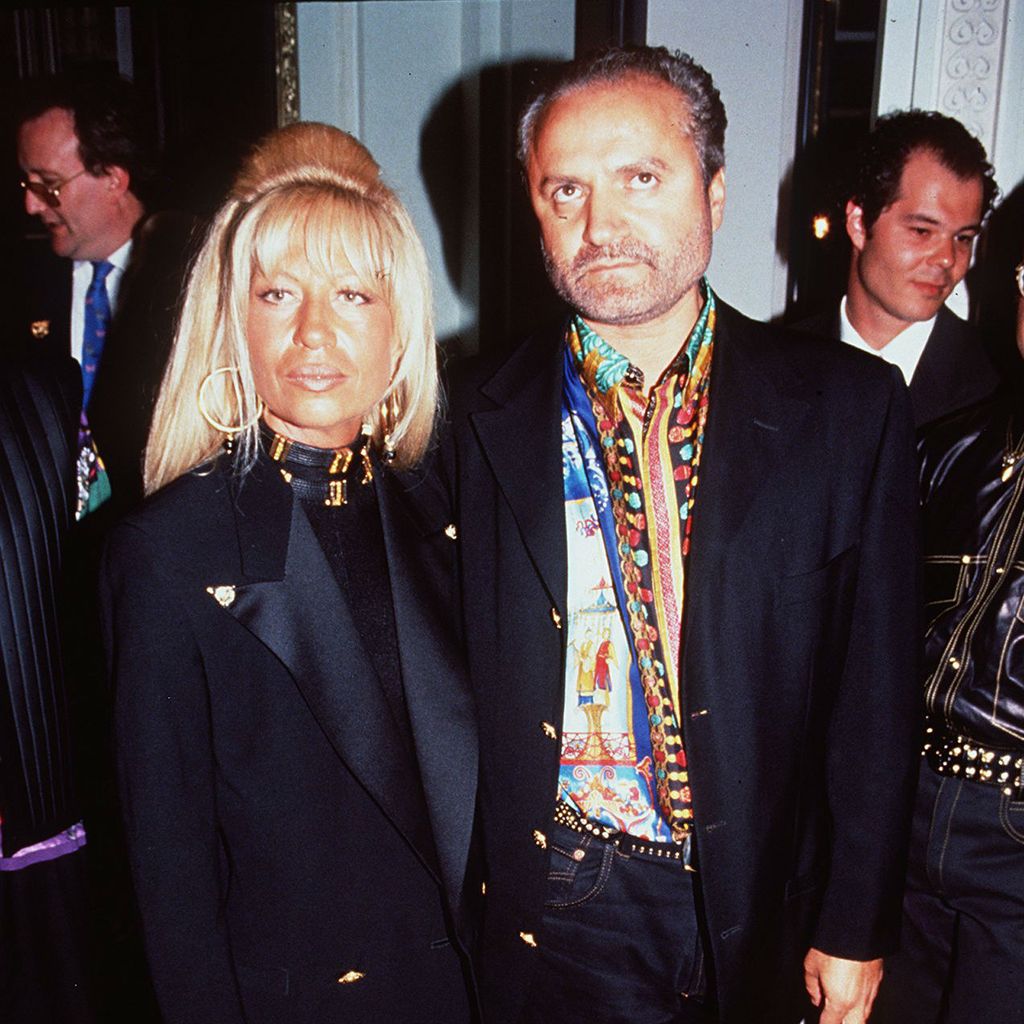 Donatella Versace und Gianni Versace