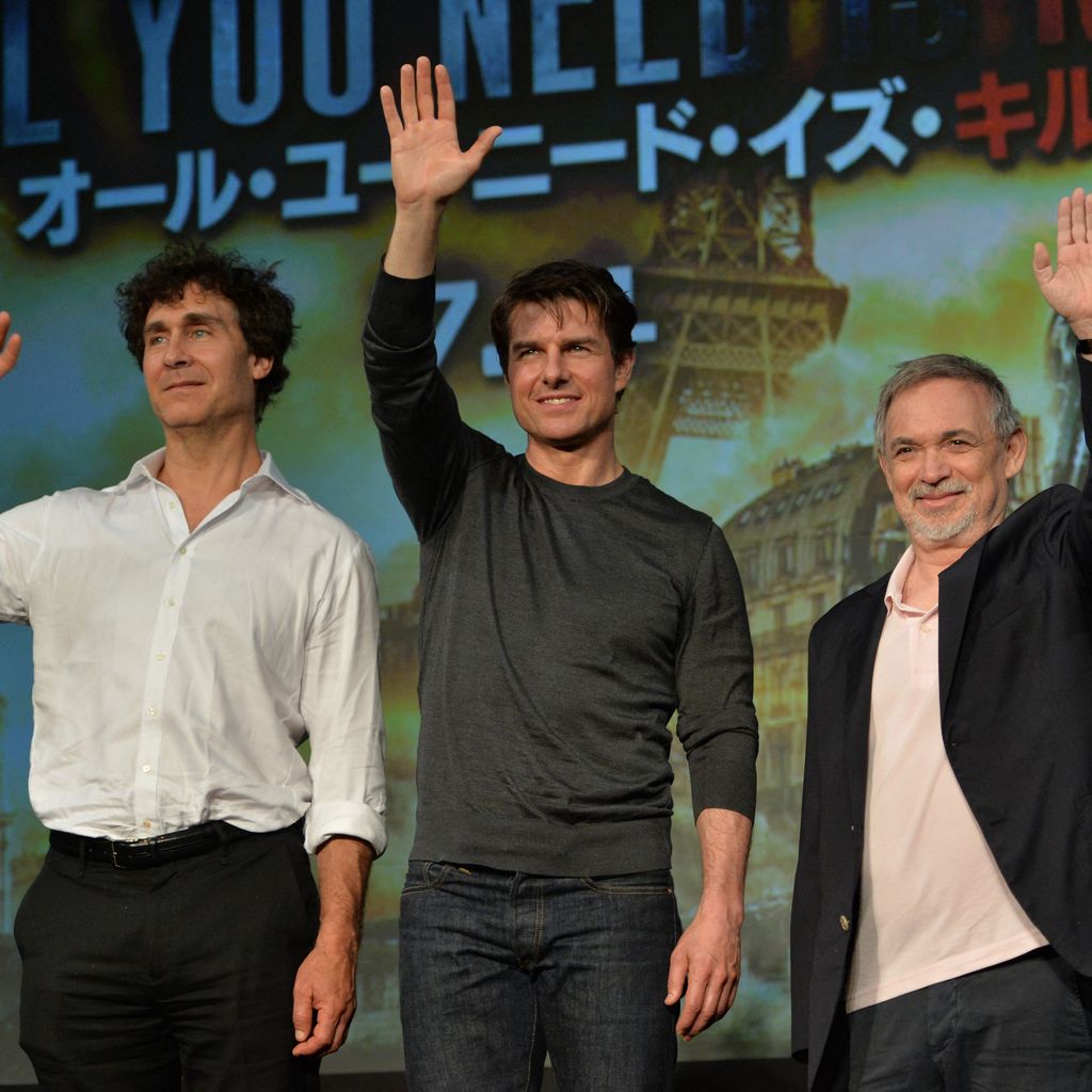 Produzent Doug Liman, Schauspieler Tom Cruise und Produzent Erwin Stoff, Juni 2014