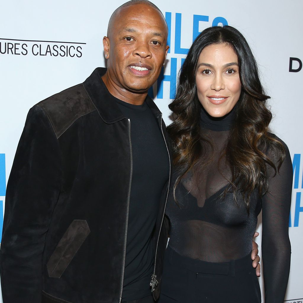 Dr. Dre und Nicole Young bei der "Miles Ahead"-Premiere in Beverly Hills im März 2016