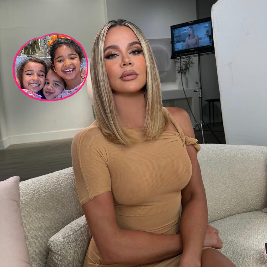 Dream Kardashian, Tatum Thompson, True Thompson und Khloé Kardashian