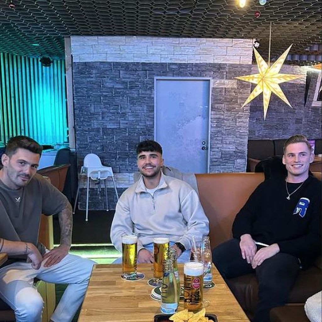 Max (links), Leandro (Mitte) und Dustin (rechts) im Dezember 2023